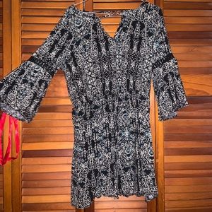 Dress with Flare Sleeves